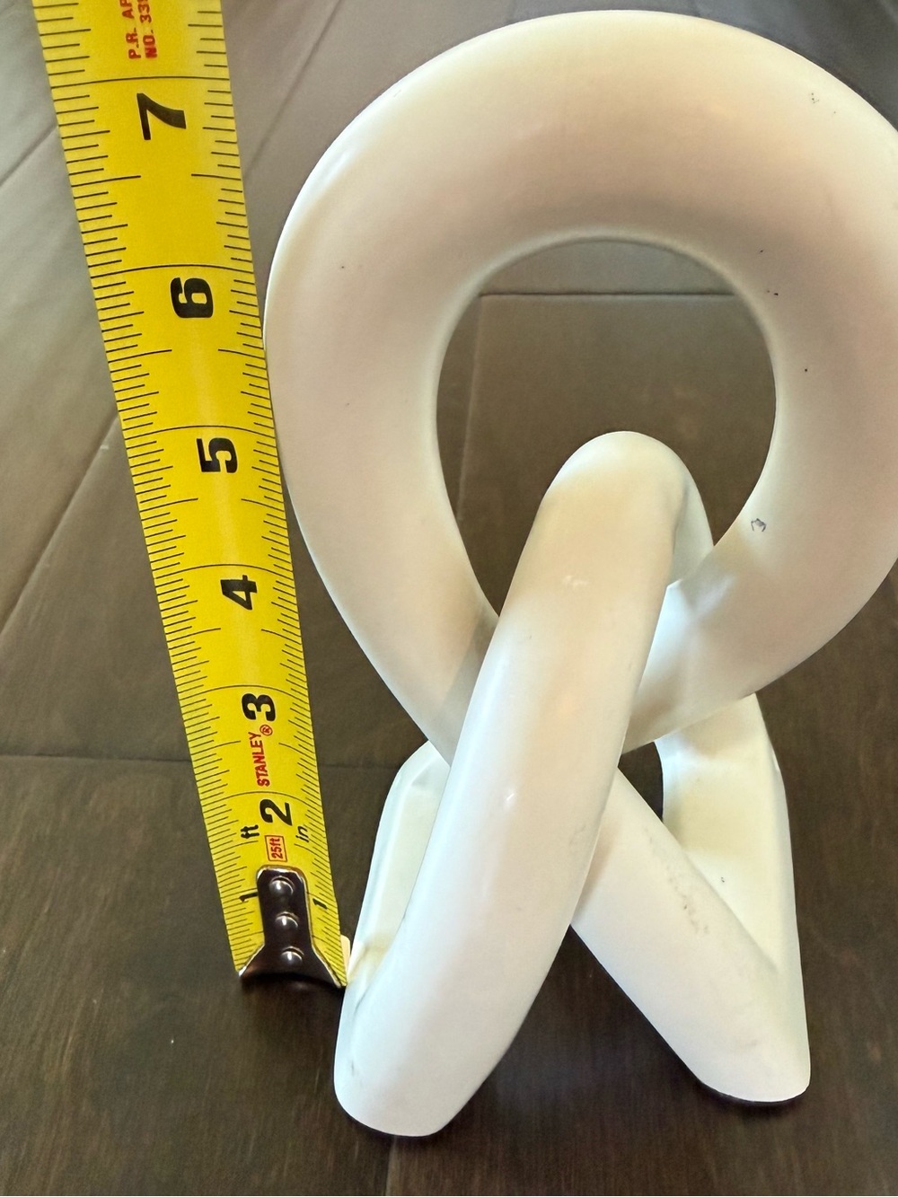 Authentic Hand-Carved Kenyan Sisii Soapstone infinity Love Knot Unity Sculpture - Picture 6 of 7